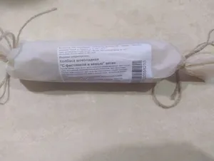 Колбаса шоколадная "с фисташкой и кешью" веган