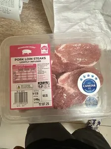 Lightly Infused Pork Loin Steaks