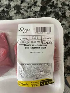 Private Selection Angus Beef Tenderloin Steak