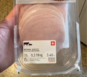 Delikatess Aufschnitt