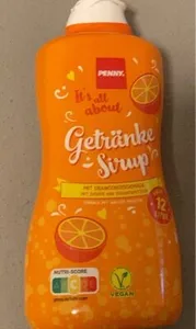Getränke Sirup mit Orangengeschmack