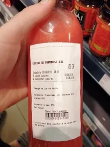 Cocktail framboise Manor Food