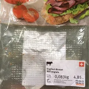 English Braten Roti anglais