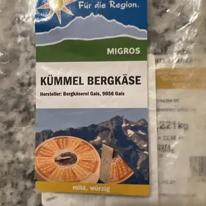 Kümmel Bergkäse