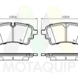 Bromsbelägg MOTAQUIP LVXL2146
