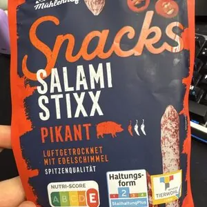 Snacks Salami Stixx Pikant