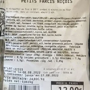 Petits farcis nicoos