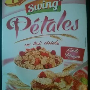 Pétales aux trois céréales, fruits rouges