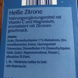 heiße Zitrone