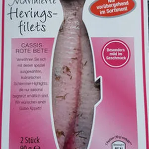 Heringsfilets mariniert