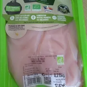 Filet de poulet noir fermier