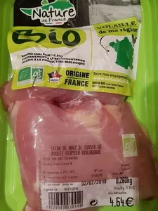 Steak de haut de cuisse de poulet
