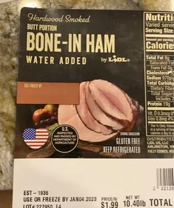 Butt portion bome in ham
