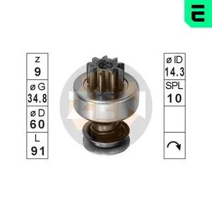 Frihjulsväxel, startmotor ERA ZN0367
