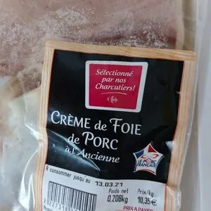 Crème de foie de porc
