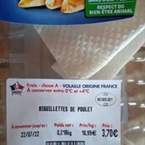 Aiguillettes de poulet