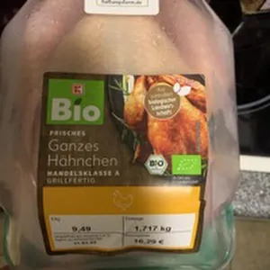 Bio Hühnchen ganz