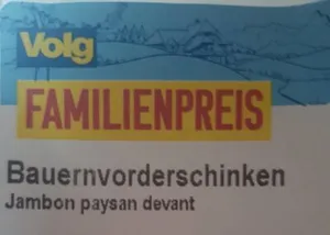 Jambon paysan devant