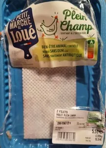 2 filets poulet plein champ