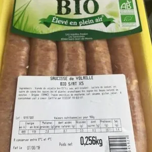 saucisse de volaille