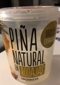 Piña natural en rodajas bonnysa