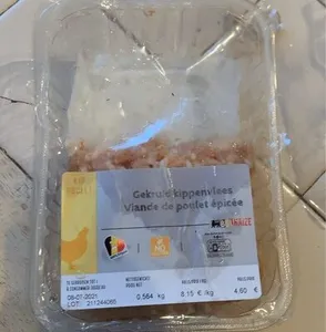 Viande de poulet épicée
