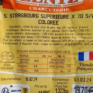 Saucisses de strasbourg