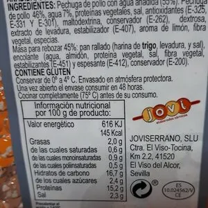 Preparado de pechuga de pollo