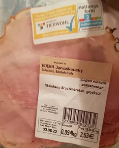 steinhaus krustenbraten, gepokelt