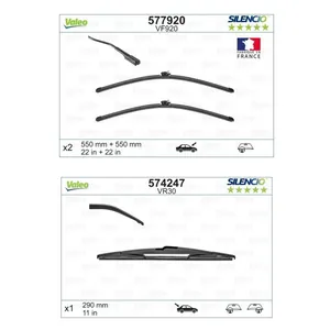 Torkarblad VALEO VAL298N0043