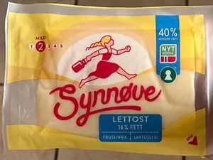 Synnøve lettost, 16% fett