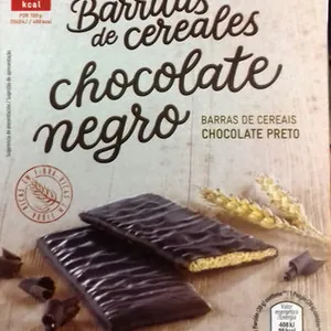 Barritas de cereales chocolate negro
