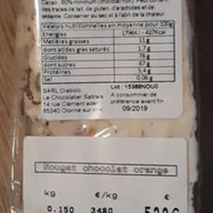 Nougat chocolat orange