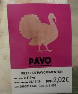 Filete pavo