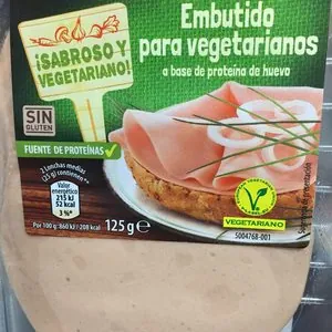 Embutido para vegetarianos a base de proteína de huevo