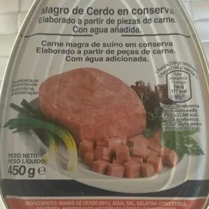 Jaka magro de cerdo en conserva