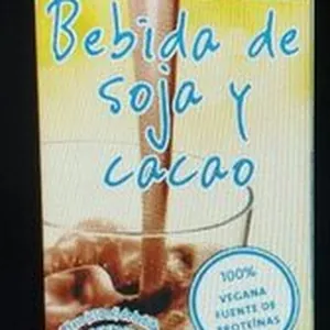 Bebida de soja y cacao