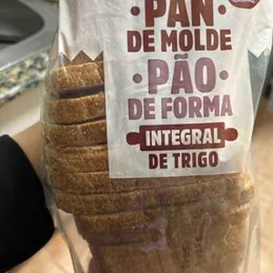 Pan de molde integral de trigo