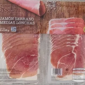 Jamón serrano medias lonchas