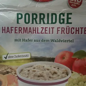 Porridge Hafermahlzeit Früchte