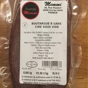 Boutargue B sans cire sous vide