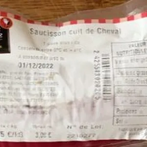 Saucisson cuit de Cheval
