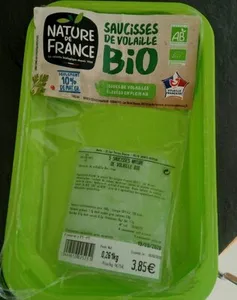 Saucisses de volaille Bio