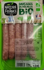 Saucisses de volaille Bio