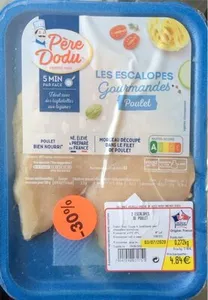 Pere Dodu les escalopes gourmandes poulet