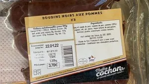 Boudins noirs aux pommes