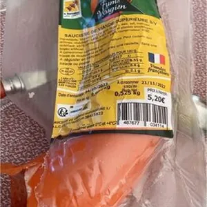 Saucisse viande superieur