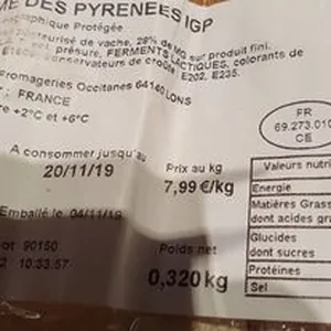 Tomme des Pyrénées