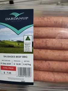 BBQ Beef Sausages