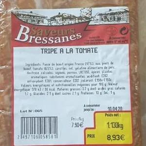 Tripe à la tomate